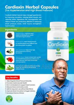 Cradioxin Herbal Capsules ( Hyperthensive Blood Pressure)