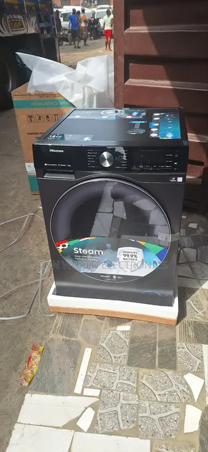 New Hisense 12kg Front Load Automatic Wash / Spinning 1year