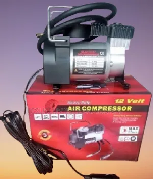 Air Compressor Tyre Inflator + Pressure Gauge. Easy to Use