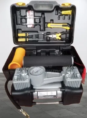 12v Tyre Air Compressor Inflator Pump Double Cylinder