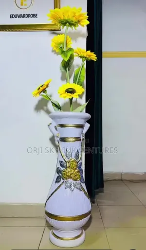 Ceramic Vase and Artificial Flower Plant