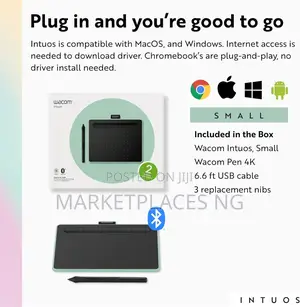 Wacom Intuos Small Bluetooth Drawing Tablet