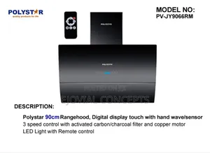 Polystar 90cm Digital Range Hood