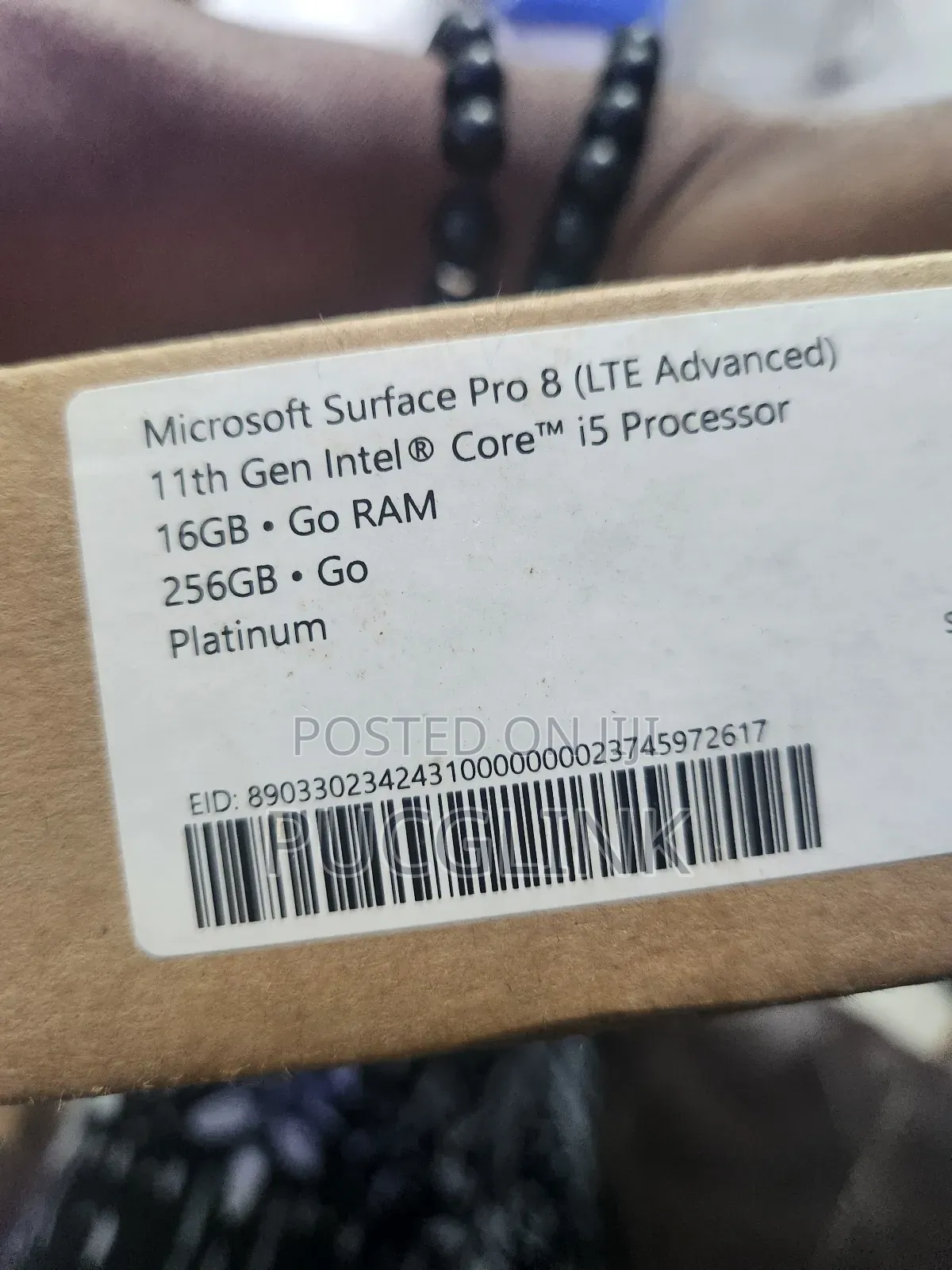 New Laptop Microsoft Surface Pro 8 16GB Intel Core I5 SSD 256GB