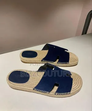 Original Hermes Leather Slippers Available in Store
