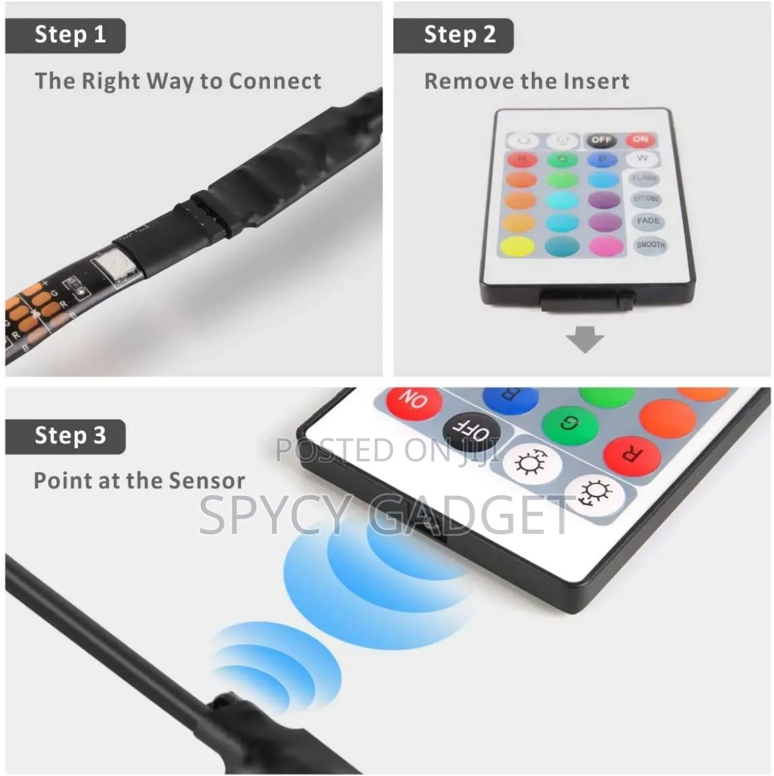 Flexible LED Strip Light RGB With Remote