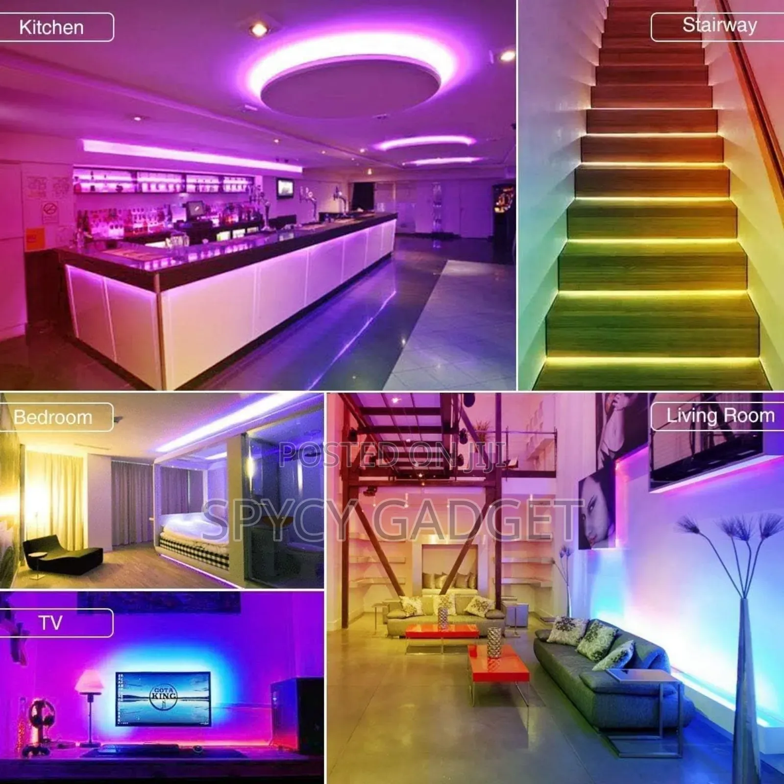 Flexible LED Strip Light RGB With Remote