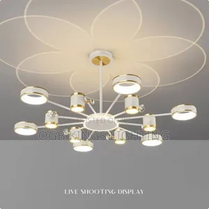 Modern LED Intelligent Living Room Chandelier for Bedroom