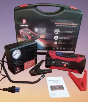 Jump Starter + Tyre Inflator for Both Large Small Vehicle
