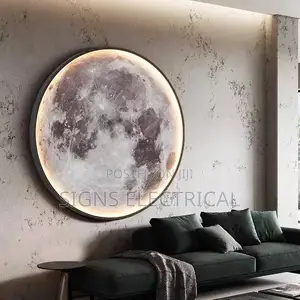 600mm Nordic Art Design LED Moon Wall Lamp