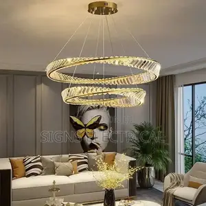 800mm Nordic Crystal Ring Led Ceiling Chandelier