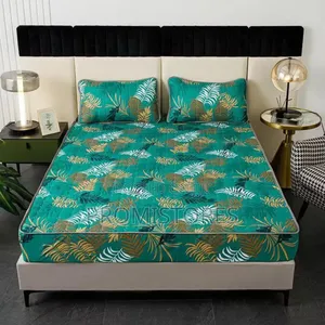 6by6-7by7 Fitted Waterproof Bedspread With 4 Pillowcase