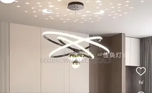New Chandelier Light, With Star Light Reflection At