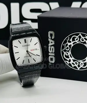 Casio Wristwatch With Day and Date Black