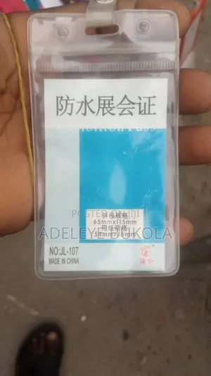 Transparent ID Card Plastic Holder by 50 Pieces (8,500)
