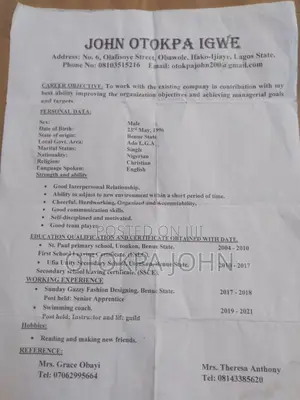 Male Sales Person in Ajah
