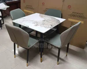 High Quality Marble Dining Table With Four Chairs