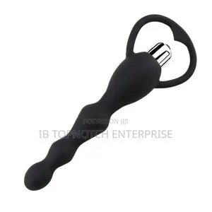 Orgasm Pull Ring Silicon Anal Plug Beads