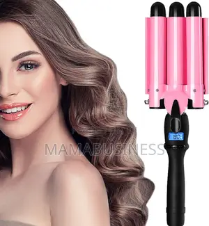 Hair Curler With Three Barrels
