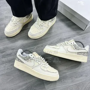 New Nike Air Force 1 Paisley Print Sneakers