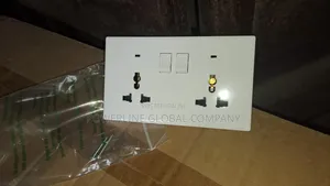 Pure White 13amps Socket for Homes/ Hotels/ Lounges