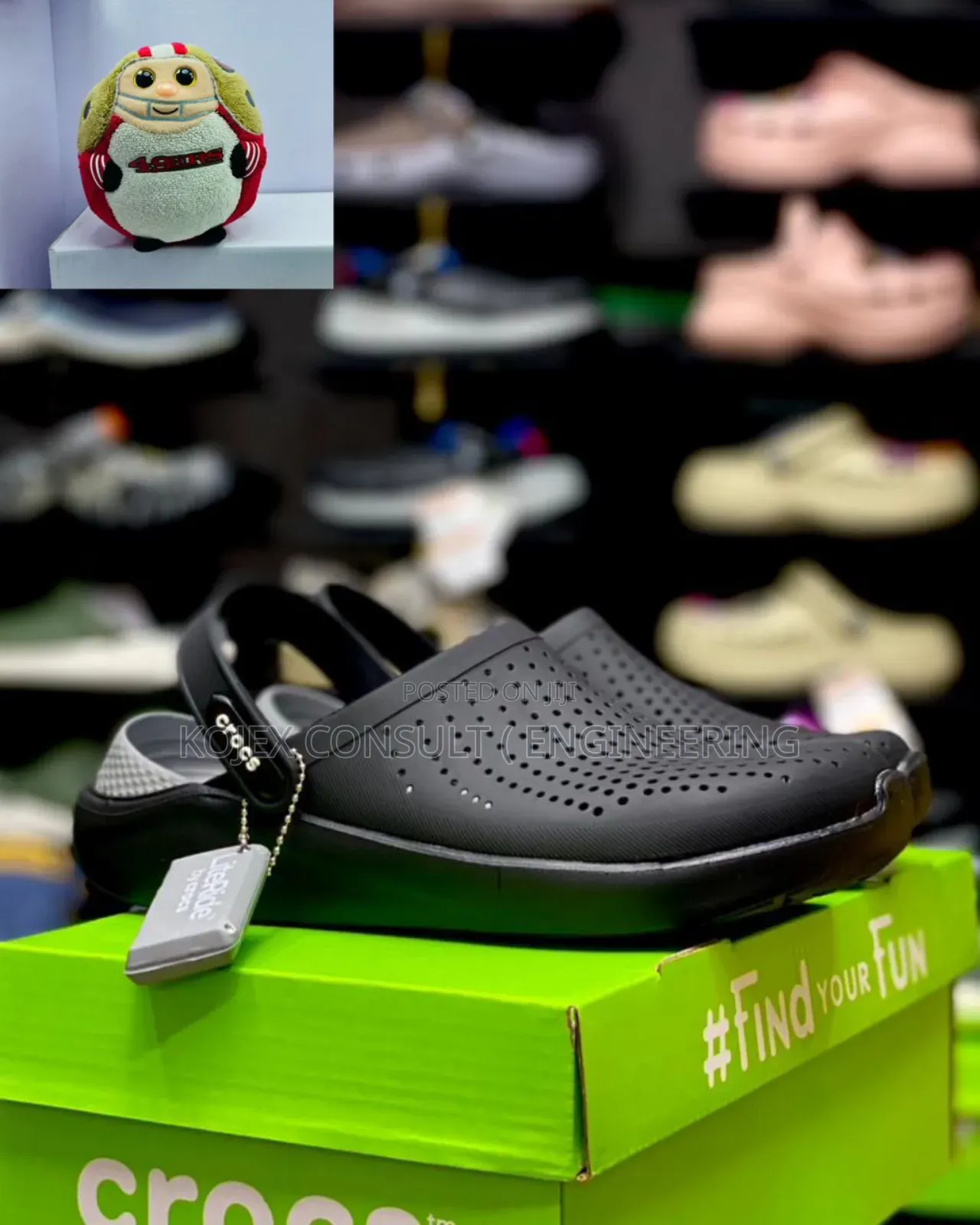 Rubber Linteride Comfy Crocs