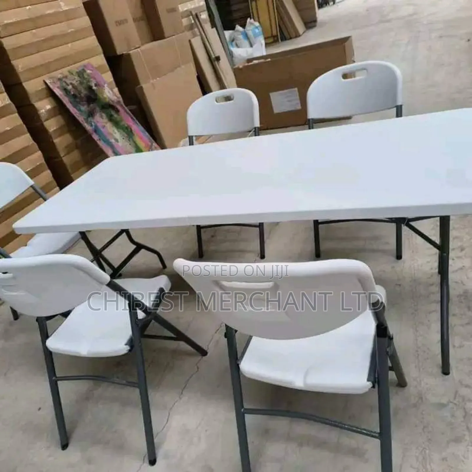 Rectangular Plastic Foldable Table 5ft