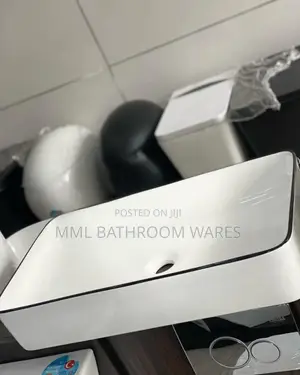Modern Ceramic Countertop Basin Square Bathroom Sink