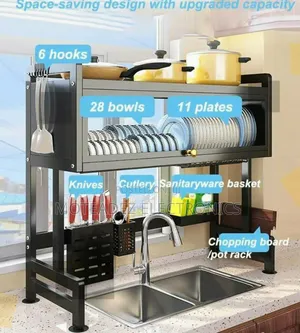85cm Over the Sink High Quality Heavy Steel Dish/Plate Rack