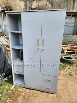 4by6ft Three Door Wooden Wardrobe