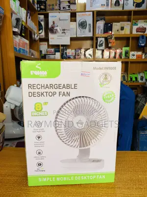 Iwin Energy Rechargeable Desktop Mini Fan 8"