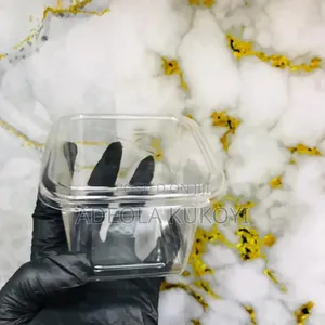 50 Pieces Square Clear Parfait Bowl