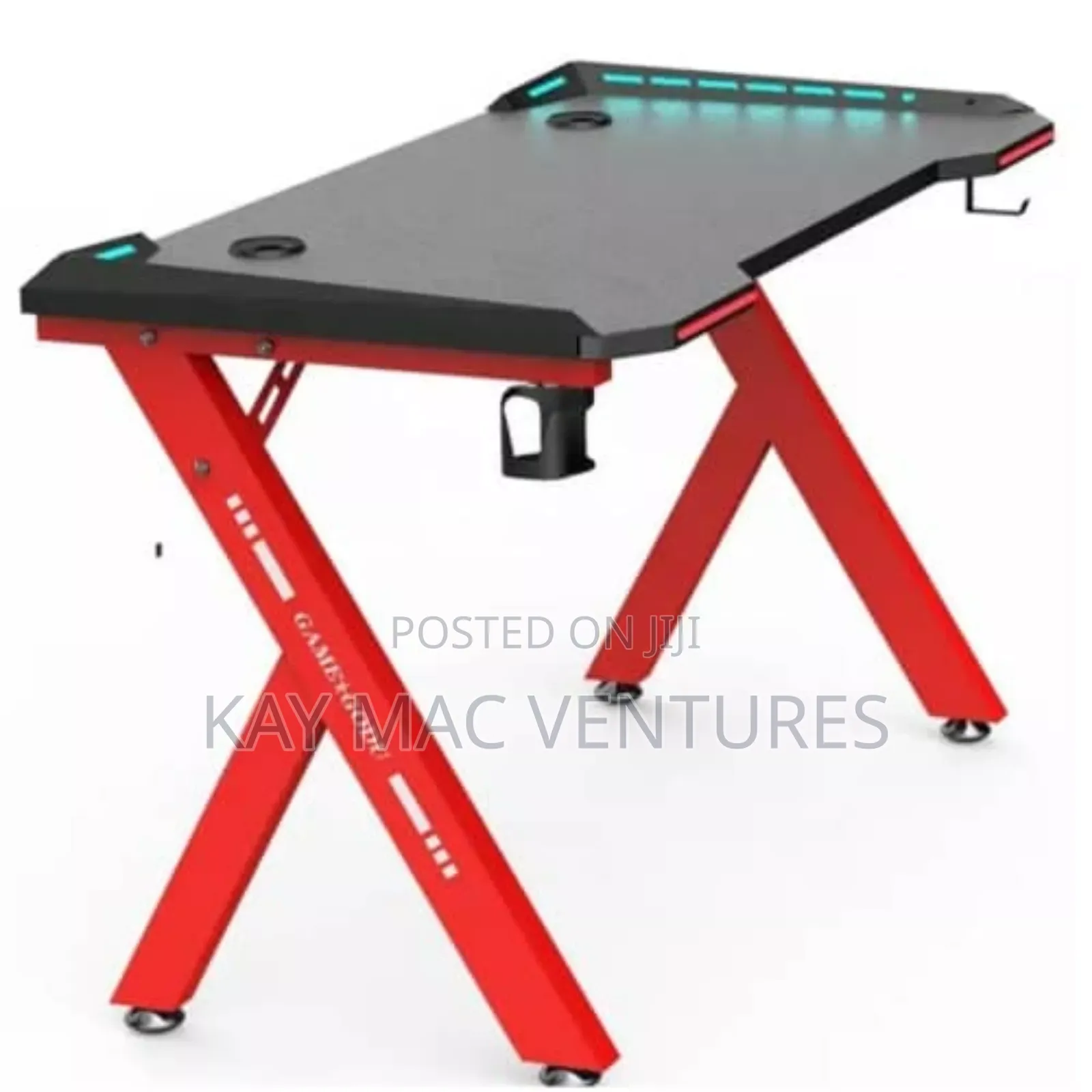 A Game Table With Metal Legs
