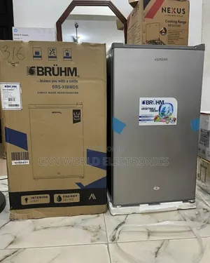 New Bruhm 93L Single Door Fridge With Key Warranty 1year