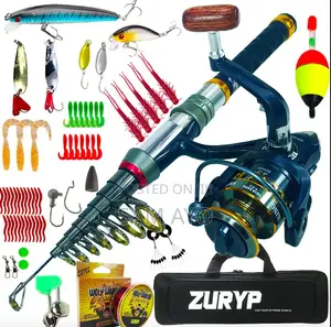 2.4m Rod Fishing Set ( With Reel,Line, Assessories)