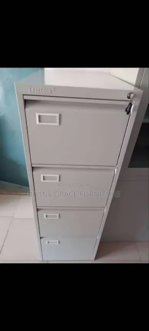 4 Compartment Metal Office Shelves