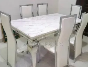 Brand New Quality and Imported Marble Top Dining by Six