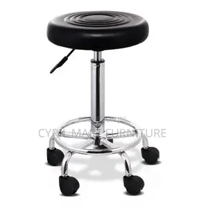 Lab Chair Black Leather Seat