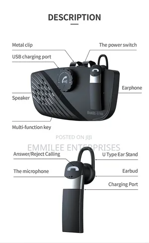 Hand Free Bluetooth Earpod for Car Users