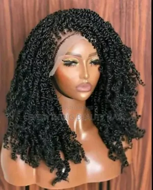 Black Twist Braided Wig