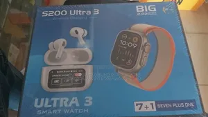 S200 Ultra 3 Wireless Charging Smart Watch With Airpod