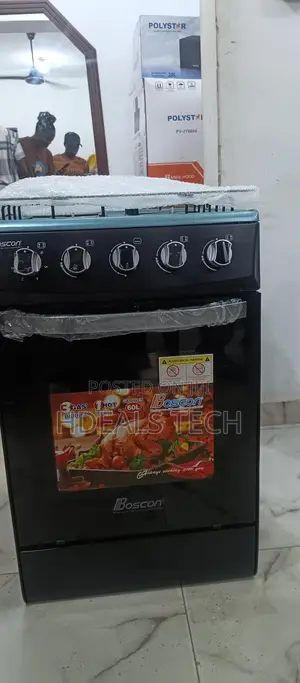 Lastest- Boscon Gas Cooker 3burner+1 Hot Plate Bos-Gss500