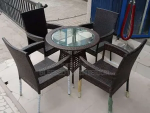 Classic Rattan Restaurant Chairs Set
