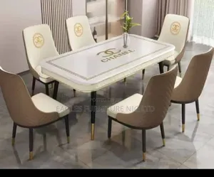 Luxury Quality Marble Dining Table With 6 Chairs
