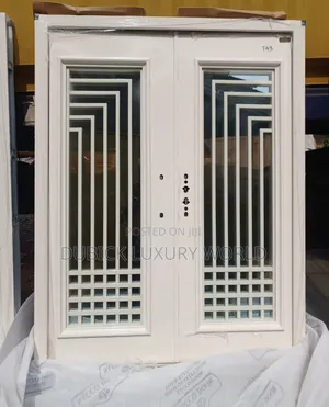 5ft X 7ft French Security Entrance and Exit Glass Door