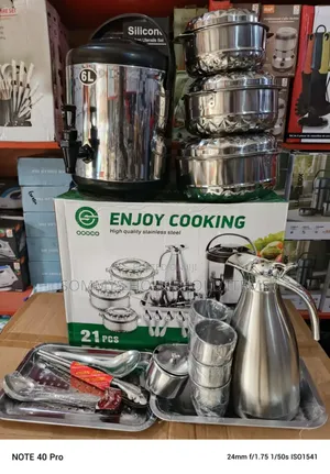 21pc All in One Stainless Steel Cookware Set