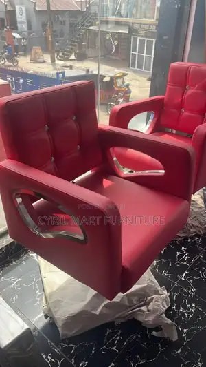 Barbing Salon Chair Red Color