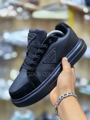Unisex Prada Milano Leather Laceup Sneakers