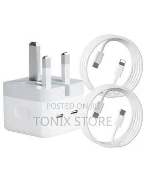 50w USB C Power Adapter With Cable and 2 USB C Ports