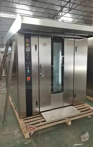2 Bags Rotary Oven Double Trolley/64tray Diesel Two Bag Oven
